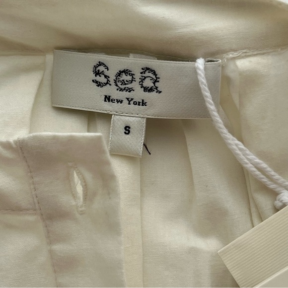 New Sea New York Thora Thread Pull Puff Blouse Size Small - Picture 6 of 12